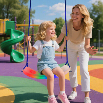 Altalena sensoriale per bambini con sistema LED per l'allenamento all'aperto, altalena a dondolo, casa, tavola pieghevole multifunzionale intelligente