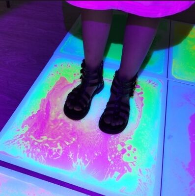 Goede prijs PVC Kinders Sensorisch Speelgoed Vloer Liquid Gel Mat Ultraviolet Lichtgevende Ouder Kind Interactie Sensorisch Speelmat voor slaapkamer online