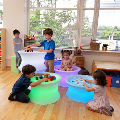 Bom preço Mesa Sensorial Montessori Interativa para Areia com Luz LED - Tanque de Areia para Atividades ao Ar Livre com Sensor Tátil à Prova d'Água on-line