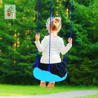 Goede prijs RGB LED band schommel Waterdicht Kleurveranderend Tuinschommel met afstandsbediening Plastic Kids Toy Swing Set Band Shape Patio online