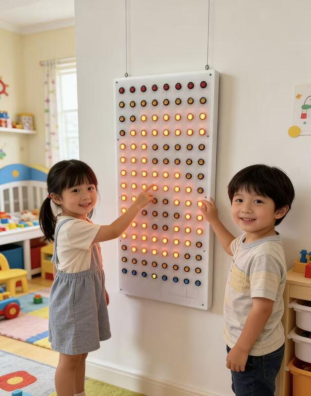 Led Room Learning Center Interactive LED Button Matrix Learning Wall | New Sensory Room ...