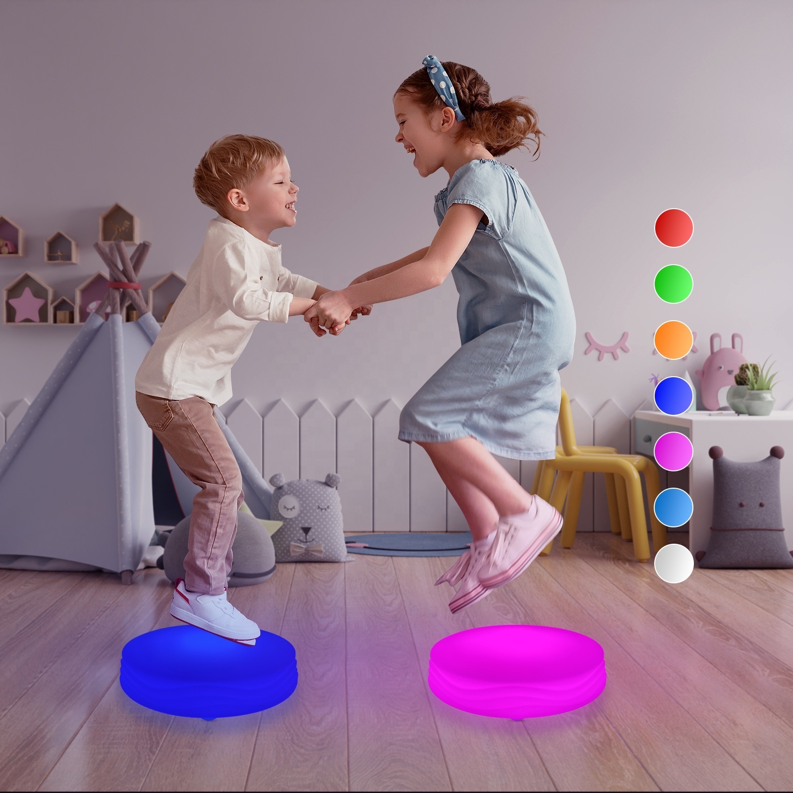 Led Kids IP66 Waterproof RGB LED Interactive Dance Floor Tiles