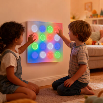 Buen precio Blanco Toque duradero Interactivo Niños Lámpara de pared creativa LED Luz Juego Juguetes de mesa para niños Niños en línea
