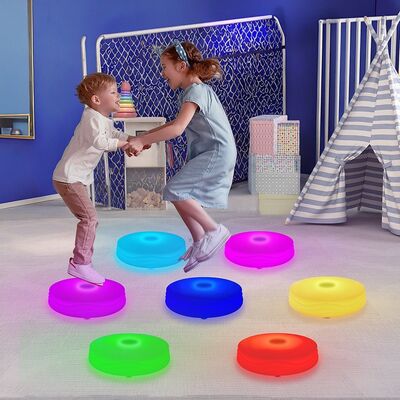Guter Preis Fernbedienung IRFR Kinder Sensorische Bühnenlicht Spielmatte mit LED-Leuchtfliesen Anti-Rutsch Wasserdichte Bodenplatte Indoor-Spielzimmer Online