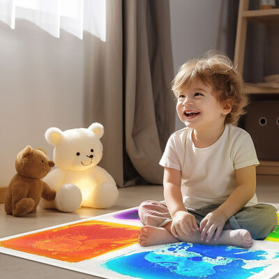 Bon prix Dalles de sol sensorielles liquides en PVC écologique réactif aux UV de 200 kg pour jeux interactifs et thérapie en ligne