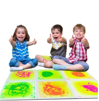 Buen precio Tapete Sensorial Líquido Impermeable y Reactivo a UV de 200KG para Juego Interactivo y Terapia en línea