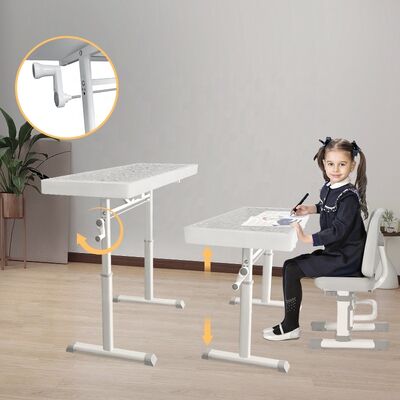 Prezzo buono Tavolo da studio multifunzionale a LED per bambini Stile di design moderno Correzione della postura Regolazione dell'altezza Barra in plastica in linea