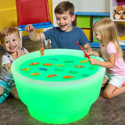 Buen precio Actividad múltiple juegos de mesa para niños pesca de color cambiante arena y juegos LED a prueba de agua para interiores / exteriores fábrica directa mayorista en línea