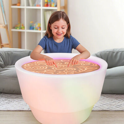 Prezzo buono Portatile illuminare bambini disegnare sabbia dipingere tavolo giocattoli educativi per compleanno Natale regalo giocattoli per bambini in linea