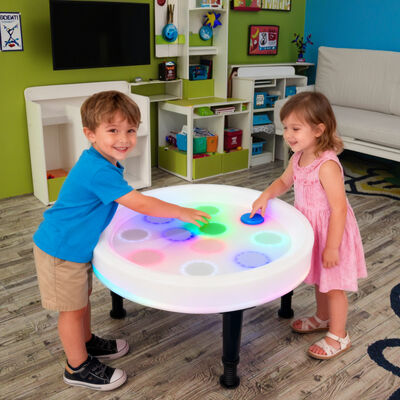 Bon prix Table de jeu éducative pour enfants en gros, table tactile multicolore à LED, table de sable interactive d'intérieur, meubles pour enfants en ligne