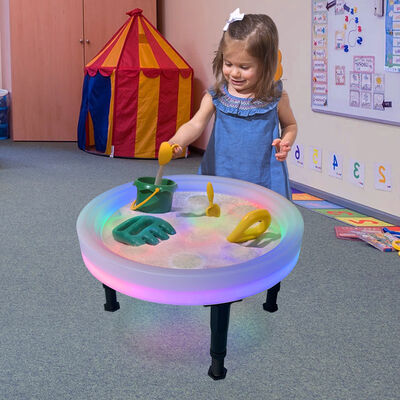 Good price Top Selling LED Children's Touch Table Products Living Room Kid's Table Multicolor Round PE Nordic Smart Furniture online