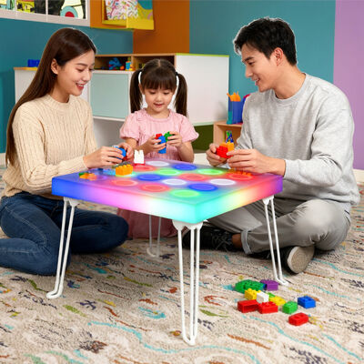 Guter Preis Montessori-Tisch mit Farbveränderndem Touchscreen, Klapptisch, Sandkasten, Tisch sicher für Spielräume im Innenraum, für Schule oder Schlafzimmer Online