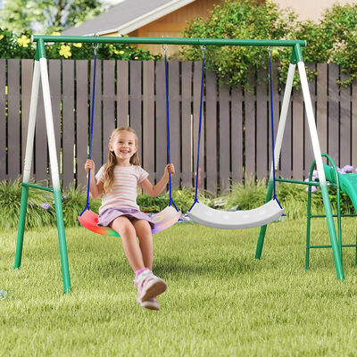 Guter Preis Heißer Verkauf Umweltfreundliche Multifunktionale Indoor-Kinderschaukel Modern für Kleinkinder Outdoor-Terrasse Garten Schaukeln Farben ändern Berührung Online