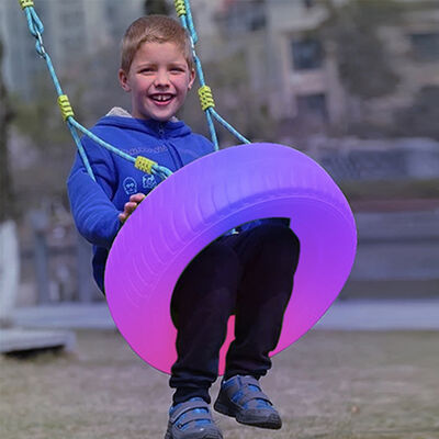Bon prix Balancelle de jardin extérieure moderne à la mode, 16 couleurs changeantes, balançoire pour enfants, balançoire de patio, chaise suspendue en ligne