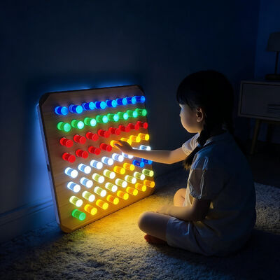 Led Activity Light Sensory LED Activity Light Panel with Colourful Pegs – Interactive DIY ...