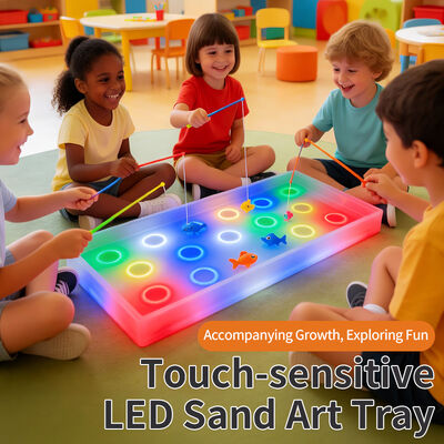 Harga bagus Modern Interaktif LED Cahaya Sensor Sentuh Mainan Pendidikan Bahan PE untuk Koordinasi Tangan Mata Sensor Play untuk penggunaan kamar tidur on line