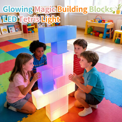 Giá tốt Light Stax LED Building Blocks Đồ chơi giáo dục tiên tiến cho trẻ em-Tình yêu môi trường sử dụng phòng khách bền trực tuyến