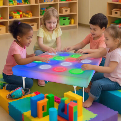 Bon prix Table d'activité sensorielle tactile à LED pour enfants – Bureau interactif pliable pour écoles et jeux en ligne