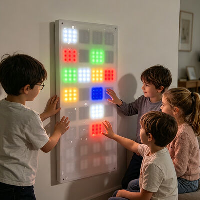 Interactive LED Wall Lamp | Touch Sensitive RGB Light Panel for Sensory ...