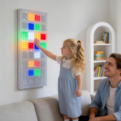 Interactive LED Wall Lamp | Touch Sensitive RGB Light Panel for Sensory ...