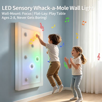 Quality Montessori Furniture Interactive LED Wall Panel with 2-in-1 Wall & Table Design and 8 RGB Lights for Kids Sensory Play factory