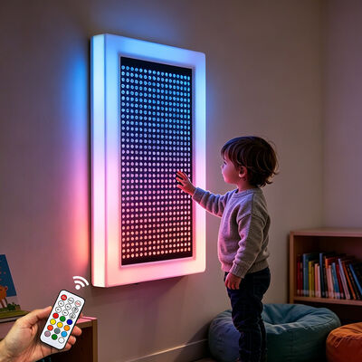 کیفیت Interactive Sensory Wall LED Light Panel with RGB Color Changing and Customizable Dimensions for Kids Aged 2 to 14 کارخانه